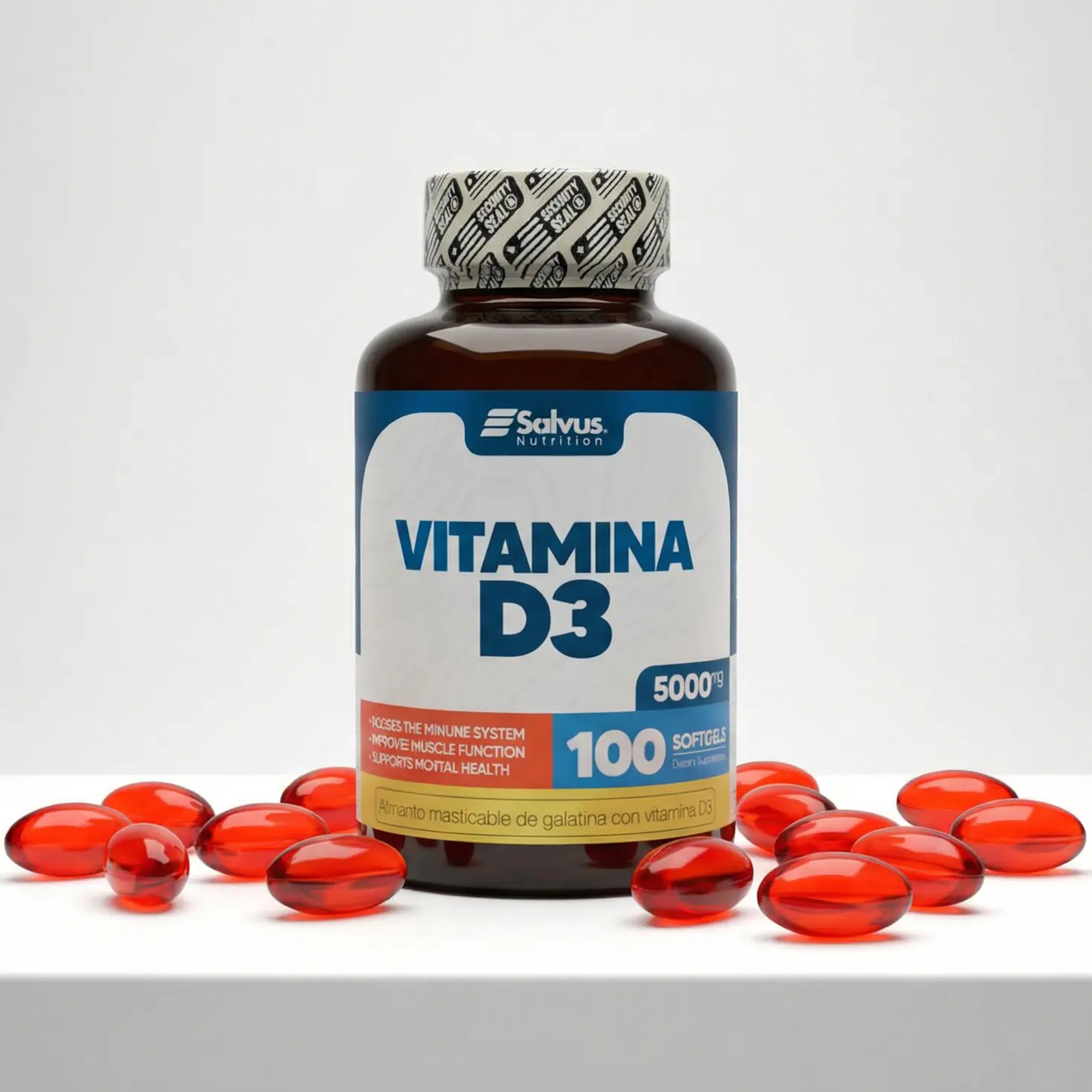Vitamina D3 Pura – 100 Cápsulas blandas