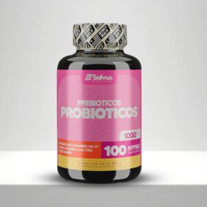 Prebióticos y probióticos - 100 Cápsulas Blancas