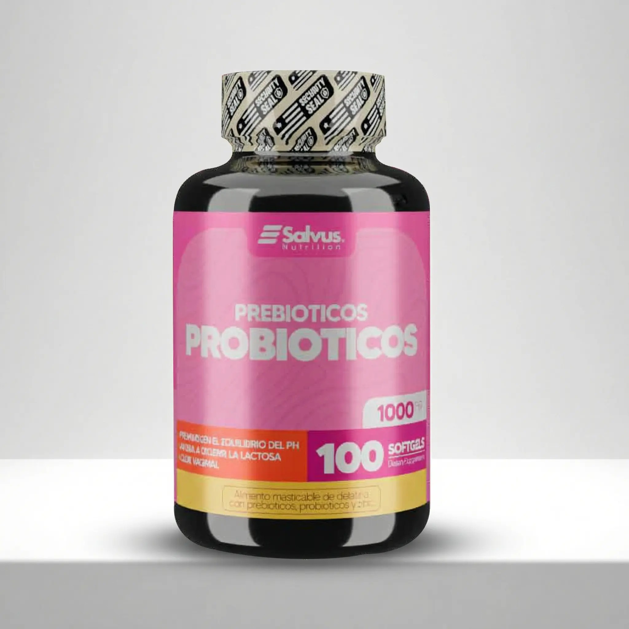 Prebióticos y probióticos – 100 Cápsulas Blancas